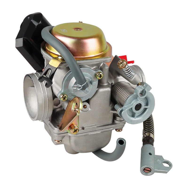 مكربن ​​150cc لمحركات GY6 4 السكتة الدماغية 125cc 150cc 152QMJ 157QMI PD24J 24 مللي متر للدراجات النارية سكوتر ATV Go Kart مع خنق كهربائي - Image 5